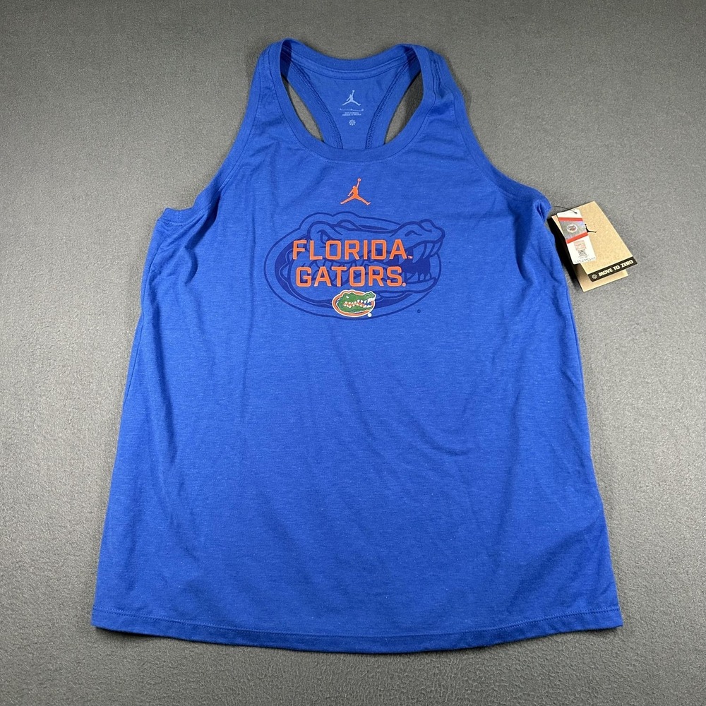Florida Gators Tank Top Womens Large‎ Blue NCAA Football Jordan Racerback NWT